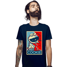 Load image into Gallery viewer, Daily_Deal_Shirts Fitted Shirts, Mens / Small / Navy Cookie Hope
