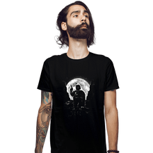 Load image into Gallery viewer, Shirts Fitted Shirts, Mens / Small / Black Moonlight Hunter
