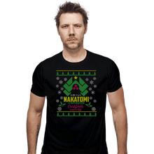 Load image into Gallery viewer, Daily_Deal_Shirts Fitted Shirts, Mens / Small / Black Nakatomi Party Sweater &#39;88
