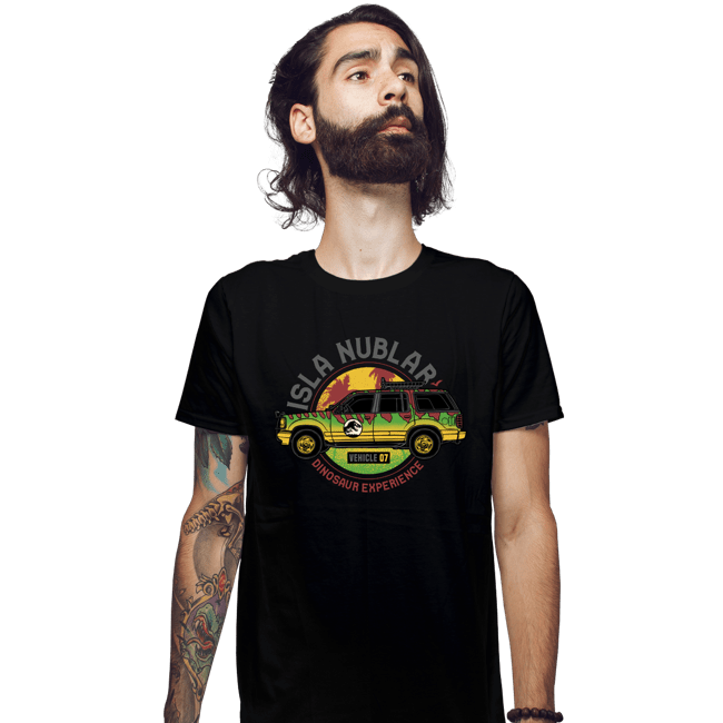 Daily_Deal_Shirts Fitted Shirts, Mens / Small / Black Isla Nublar Experience