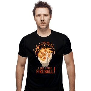 Secret_Shirts Fitted Shirts, Mens / Small / Black I Cast Fireball!