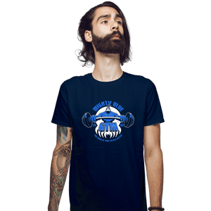 Shirts Fitted Shirts, Mens / Small / Navy Mighty Blue Gym