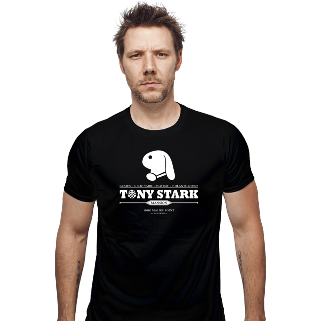 Shirts Fitted Shirts, Mens / Small / Black Tony Stark Mansion