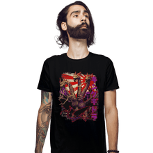 Load image into Gallery viewer, Shirts Fitted Shirts, Mens / Small / Black Pop Ghidorah

