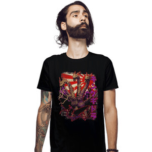 Shirts Fitted Shirts, Mens / Small / Black Pop Ghidorah