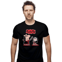 Load image into Gallery viewer, Shirts Fitted Shirts, Mens / Small / Black Puzzle Pig

