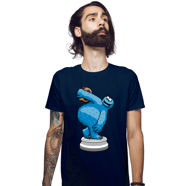 Daily_Deal_Shirts Fitted Shirts, Mens / Small / Navy Cookiebolus!