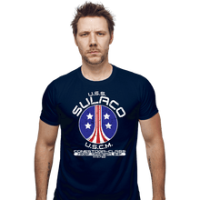 Load image into Gallery viewer, Daily_Deal_Shirts Fitted Shirts, Mens / Small / Navy USS Sulaco
