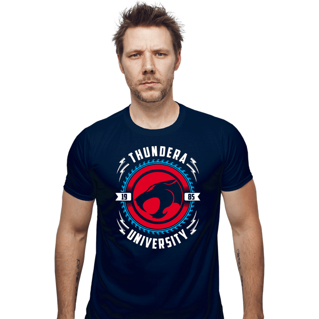 Daily_Deal_Shirts Fitted Shirts, Mens / Small / Navy Thundera University