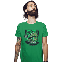 Load image into Gallery viewer, Shirts Fitted Shirts, Mens / Small / Irish Green The Green Bastard
