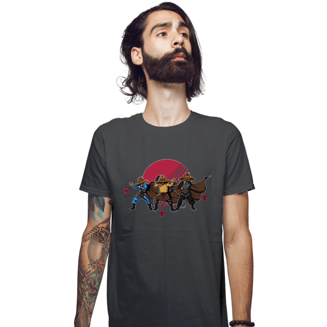 Daily_Deal_Shirts Fitted Shirts, Mens / Small / Charcoal Straw Hats, Magic, And Kung Fu
