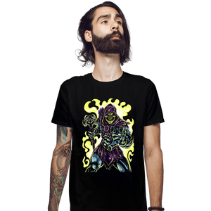 Daily_Deal_Shirts Fitted Shirts, Mens / Small / Black Skull King of Eternia