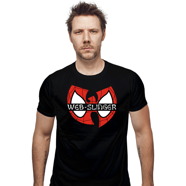 Daily_Deal_Shirts Fitted Shirts, Mens / Small / Black Web Slinger Clan
