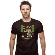 Load image into Gallery viewer, Shirts Fitted Shirts, Mens / Small / Dark Chocolate I Am Link
