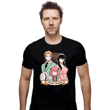 Load image into Gallery viewer, Daily_Deal_Shirts Fitted Shirts, Mens / Small / Black Spy Family Portrait

