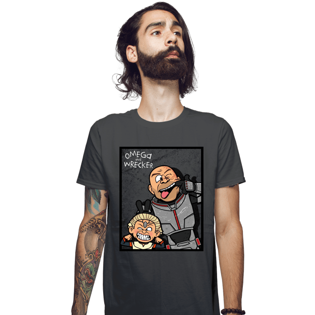 Shirts Fitted Shirts, Mens / Small / Charcoal Omega And Wrecker