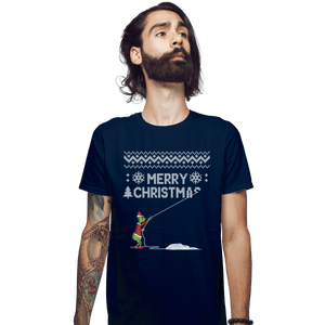 Shirts Fitted Shirts, Mens / Small / Navy Stealing Christmas