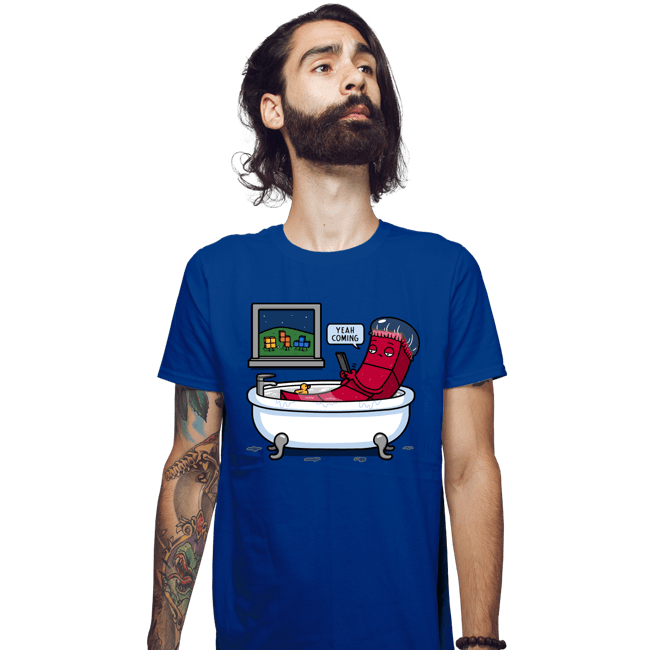 Daily_Deal_Shirts Fitted Shirts, Mens / Small / Royal Blue Piece On The Way