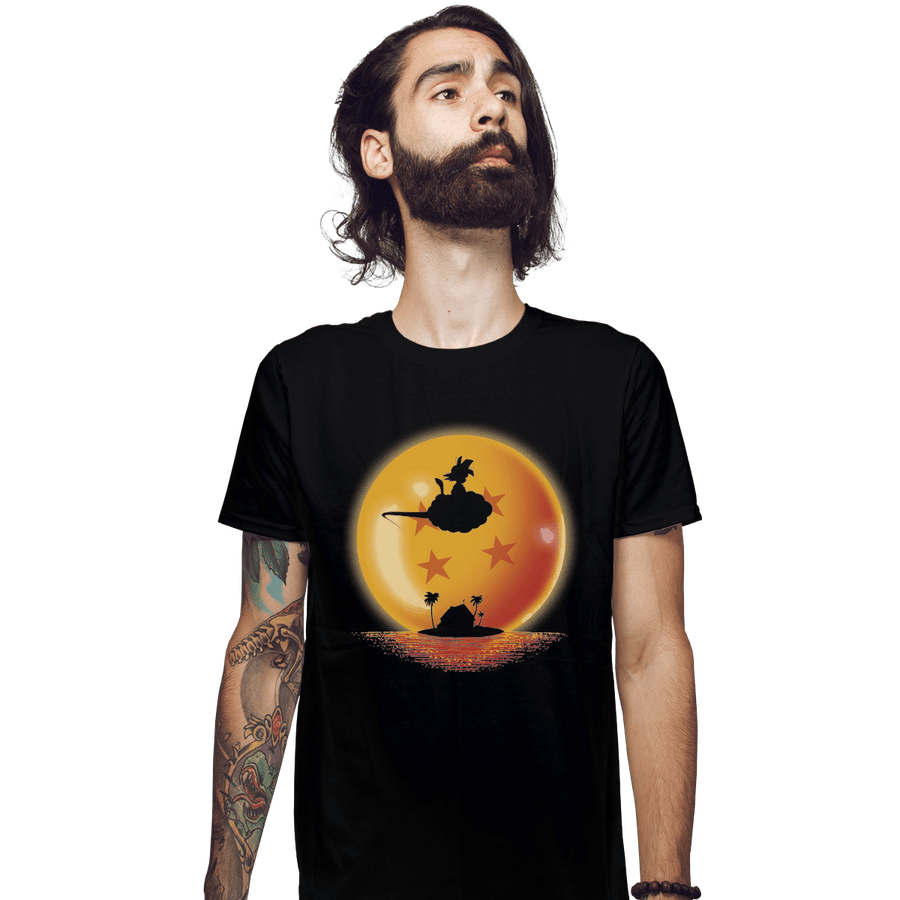 Shirts Fitted Shirts, Mens / Small / Black Goku on Sunset