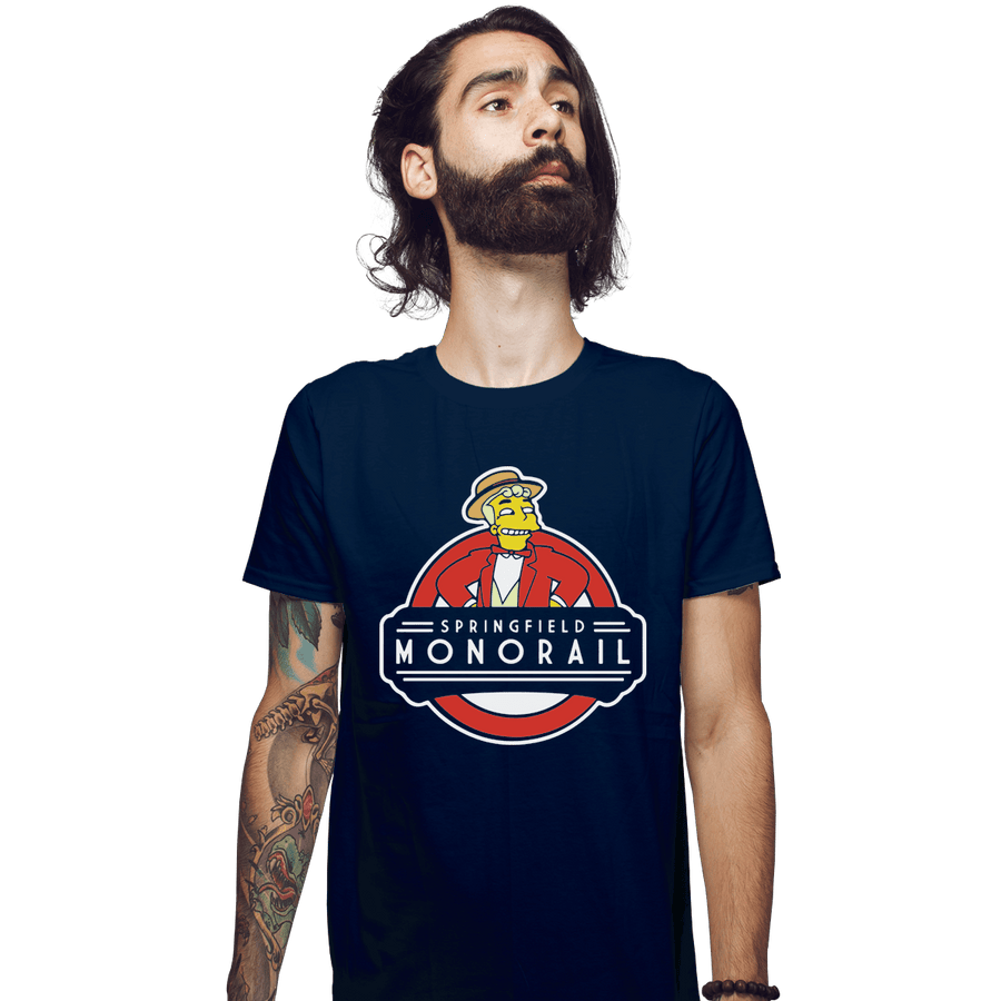 Shirts Fitted Shirts, Mens / Small / Navy Springfield Monorail