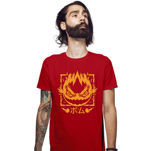 Shirts Fitted Shirts, Mens / Small / Red Fireball Bomb