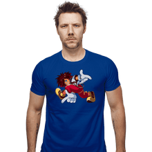 Load image into Gallery viewer, Daily_Deal_Shirts Fitted Shirts, Mens / Small / Royal Blue Kingdom Adventure
