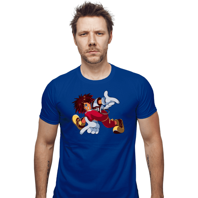 Daily_Deal_Shirts Fitted Shirts, Mens / Small / Royal Blue Kingdom Adventure