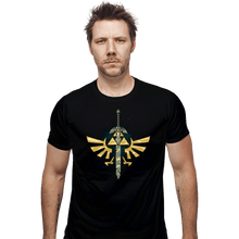 Load image into Gallery viewer, Daily_Deal_Shirts Fitted Shirts, Mens / Small / Black A Master Sword
