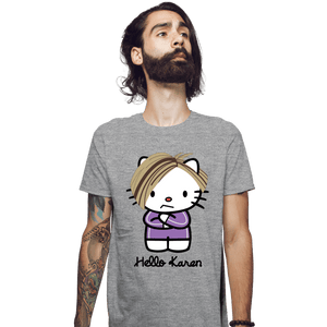 Secret_Shirts Fitted Shirts, Mens / Small / Sports Grey Karen Kitty
