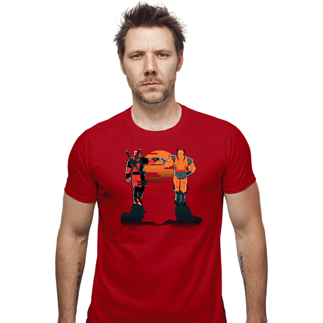 Secret_Shirts Fitted Shirts, Mens / Small / Red Farewell Fist Bump