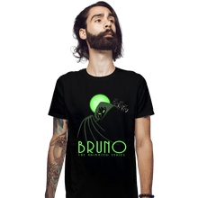 Load image into Gallery viewer, Daily_Deal_Shirts Fitted Shirts, Mens / Small / Black Bruno The Animated Series
