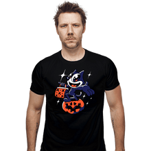 Load image into Gallery viewer, Shirts Fitted Shirts, Mens / Small / Black Felix The Cat
