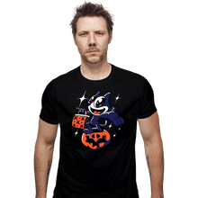 Load image into Gallery viewer, Shirts Fitted Shirts, Mens / Small / Black Felix The Cat

