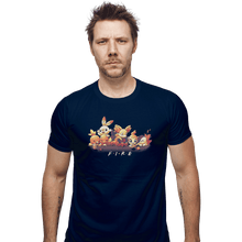 Load image into Gallery viewer, Shirts Fitted Shirts, Mens / Small / Navy Fire Friends
