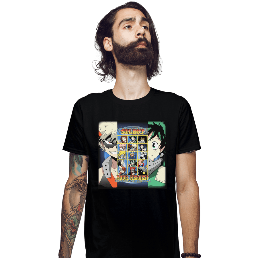 Shirts Fitted Shirts, Mens / Small / Black Hero Select