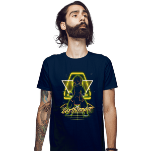 Shirts Fitted Shirts, Mens / Small / Navy Retro Earthbender