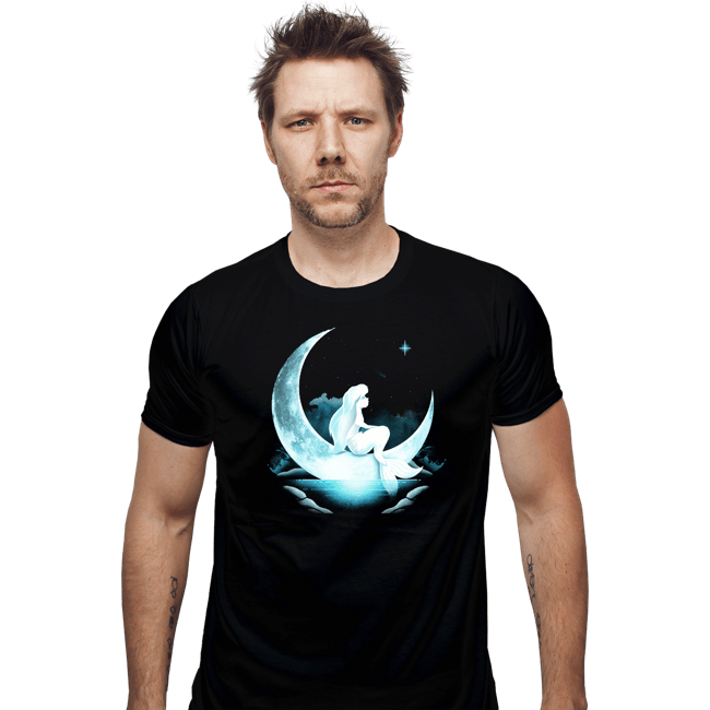 Daily_Deal_Shirts Fitted Shirts, Mens / Small / Black Mermaid Dream