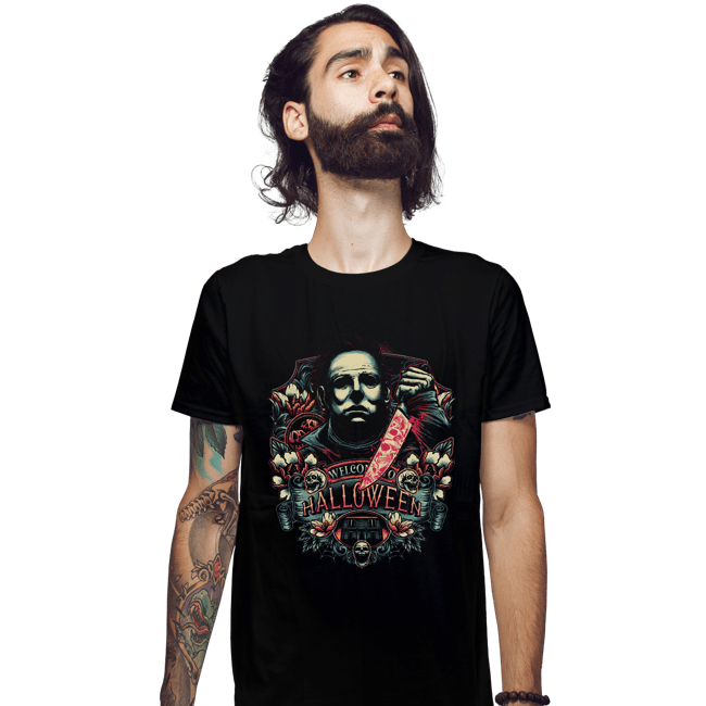 Shirts Fitted Shirts, Mens / Small / Black Welcome To Halloween
