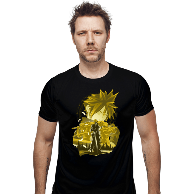 Daily_Deal_Shirts Fitted Shirts, Mens / Small / Black Cloud Strife