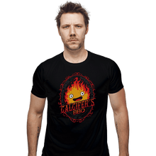 Load image into Gallery viewer, Shirts Fitted Shirts, Mens / Small / Black Calcifers BBQ
