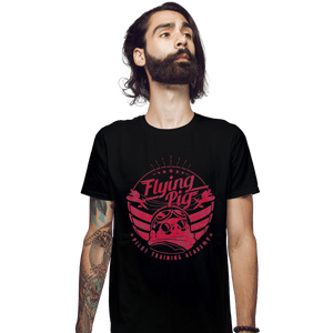 Shirts Fitted Shirts, Mens / Small / Black Flying Pig