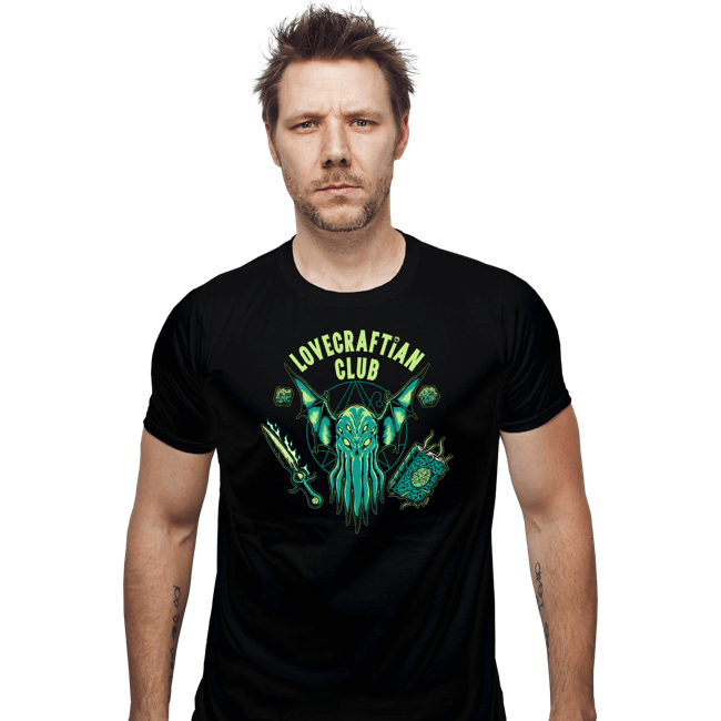 Secret_Shirts Fitted Shirts, Mens / Small / Black Lovecraftian Club