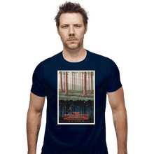 Load image into Gallery viewer, Shirts Fitted Shirts, Mens / Small / Navy Visit the Upside Down
