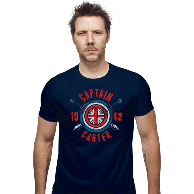Shirts Fitted Shirts, Mens / Small / Navy Captain Carter