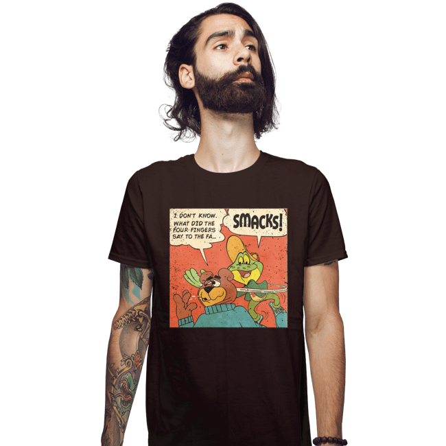 Secret_Shirts Fitted Shirts, Mens / Small / Dark Chocolate DigEm Frog
