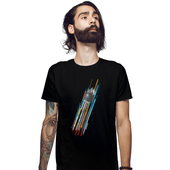 Daily_Deal_Shirts Fitted Shirts, Mens / Small / Black The Falcon