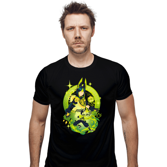 Shirts Fitted Shirts, Mens / Small / Black Verdant Strider Tighnari