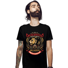 Load image into Gallery viewer, Secret_Shirts Fitted Shirts, Mens / Small / Black Champion Of Courage
