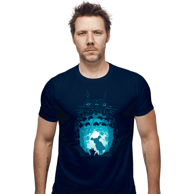 Shirts Fitted Shirts, Mens / Small / Navy Forest Spirits