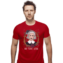 Load image into Gallery viewer, Shirts Fitted Shirts, Mens / Small / Red Sabrina Not Today
